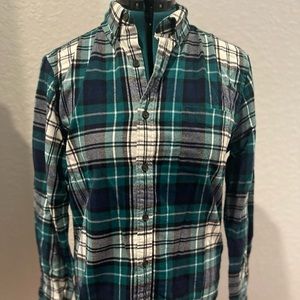 Lands End Flannel Mens 16/16.5 Size L New without Tags Size 'L'